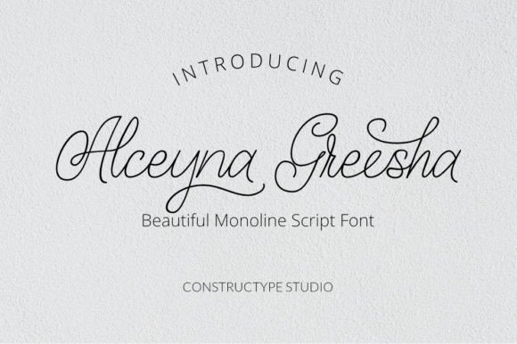 Alceyna Greesha: The Elegant Handwritten Font for Modern Design
