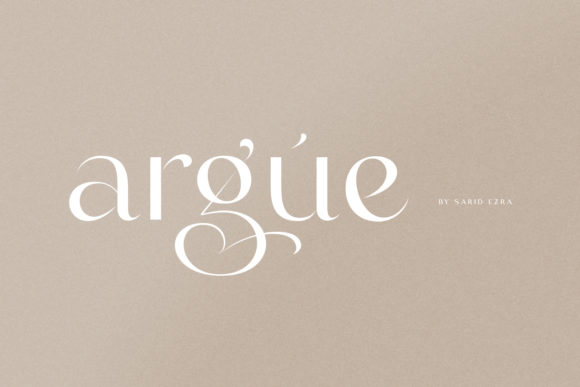 Argue: The Creative Font for Modern Design