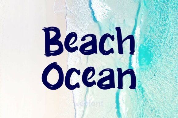 Beach Ocean: A Script Font for Coastal Design