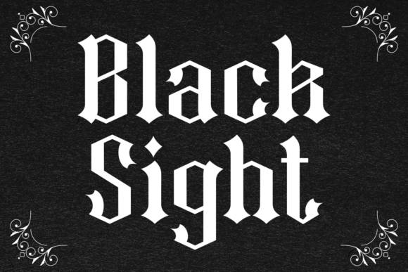 Black Sight: Elevate Your Brand with Gothic Typography