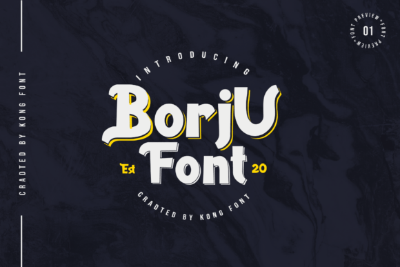 Borju: A Playful Display Font for Modern Design