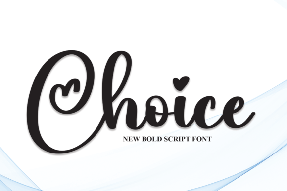 Choice: The Heart-Connected Font for Distinctive Design