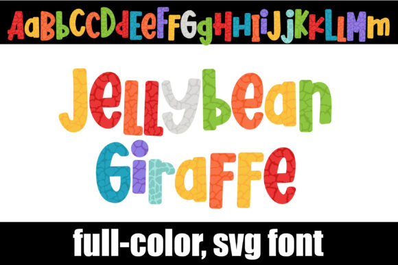 Jellybean Giraffe: A Colorful Alphabet for Modern Design