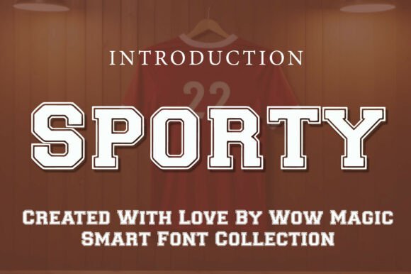 Sporty Font: Bold Varsity Typography for Dynamic Design