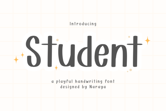 Student Font: A Playful & Aesthetic Handwriting Typeface