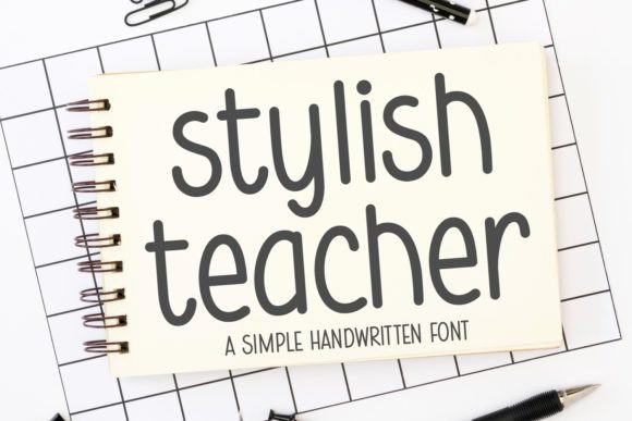 Stylish Teacher: A Vibrant Handwritten Font for Modern Design