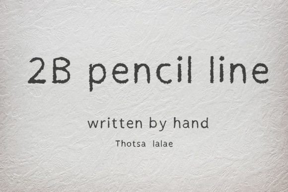 The Authentic Charm of 2B Pencil Line Typography